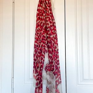 Pink Animal Print Scarf